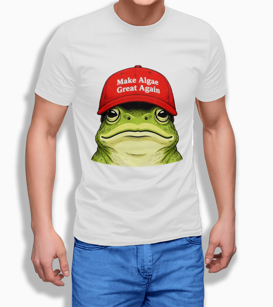 Frog Team Algae Make Algae Great Again Hat Patriotic American Flag 2026 T-Shirt