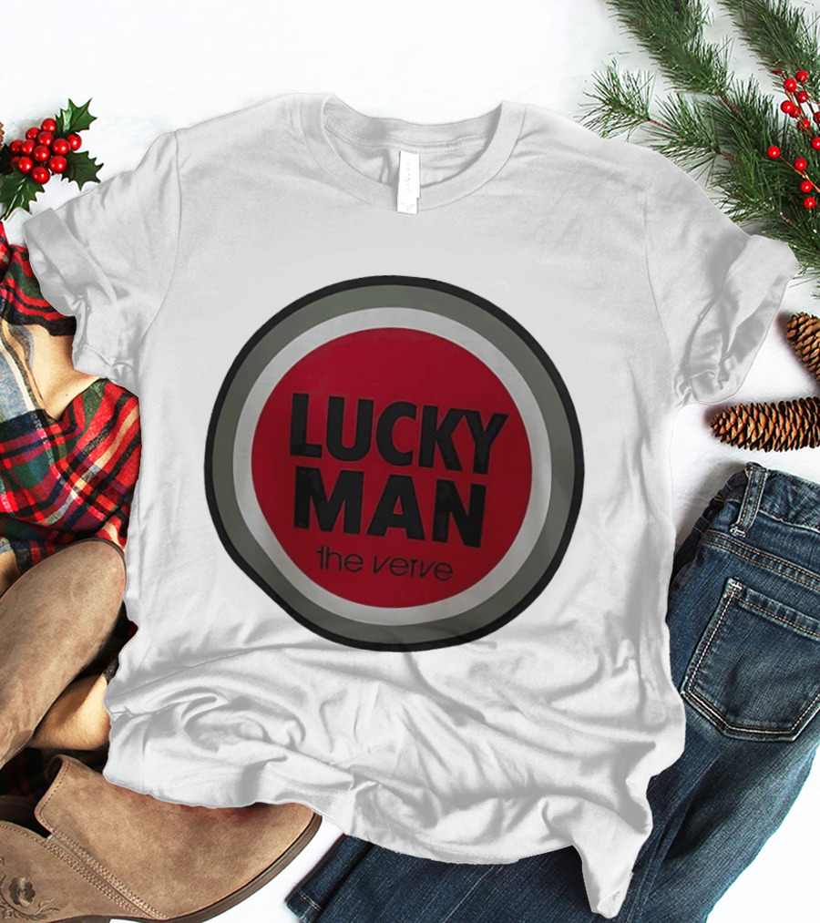 The Verve Lucky Man Red Circle T-Shirt
