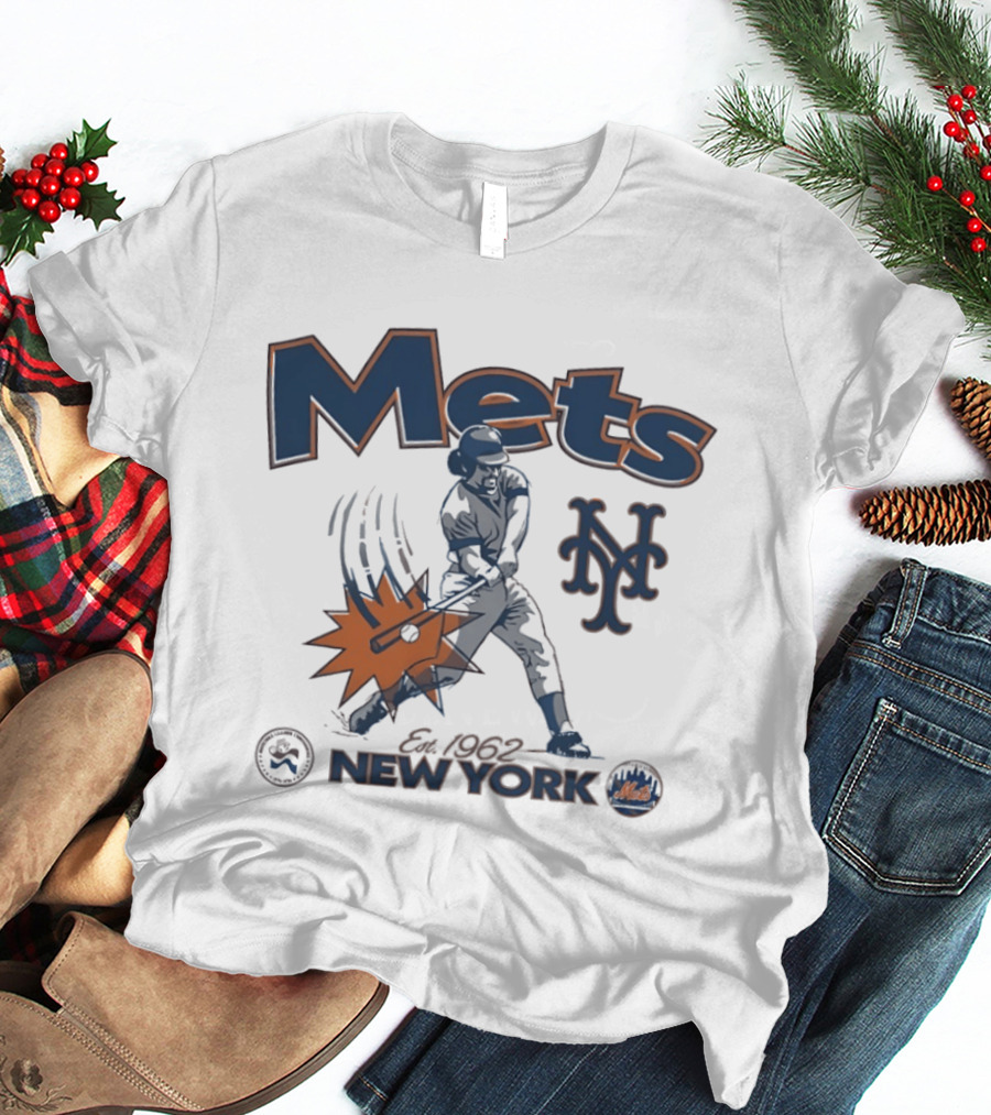 Mets New York Est 1962 Baseball Club National League Centennial 1876 1976 T-Shirt