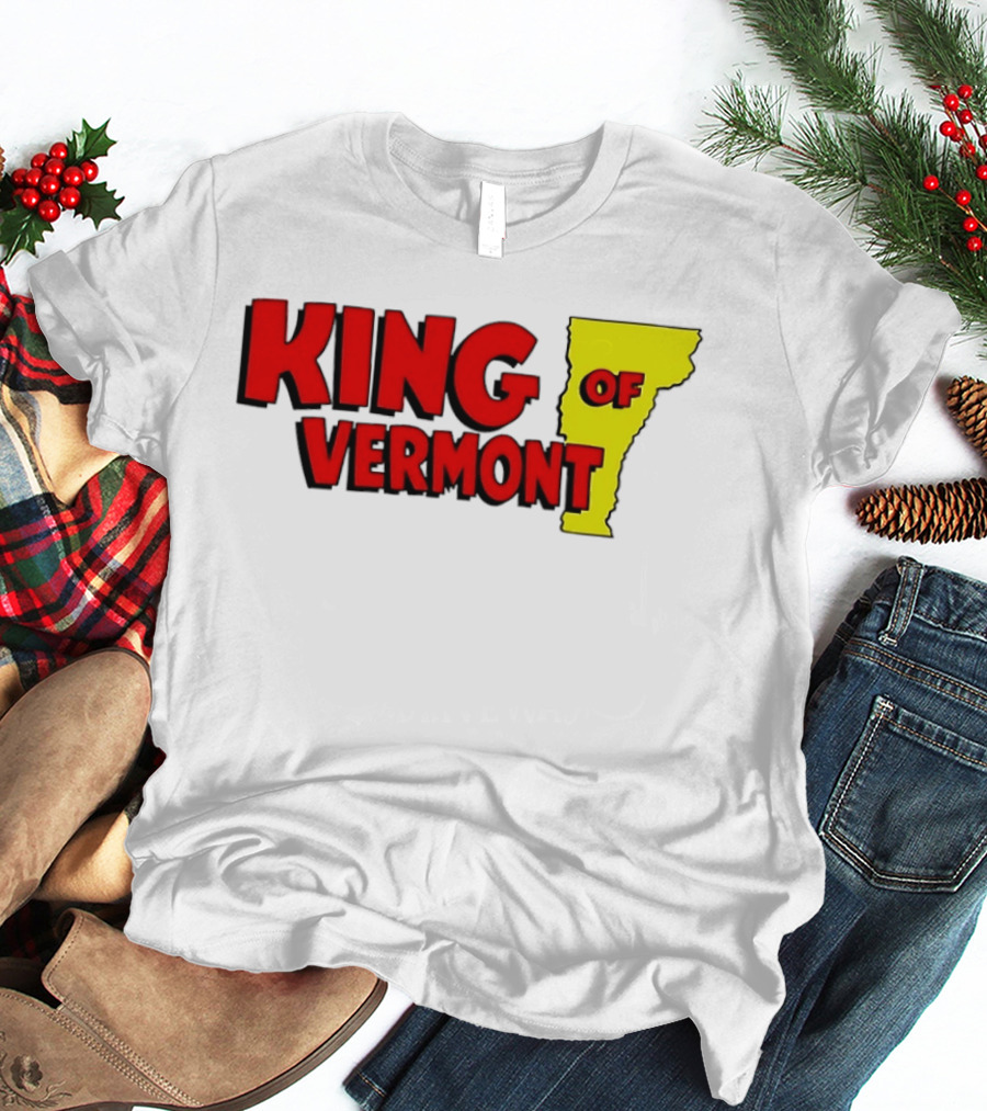 KING OF VERMONT Map T-Shirt