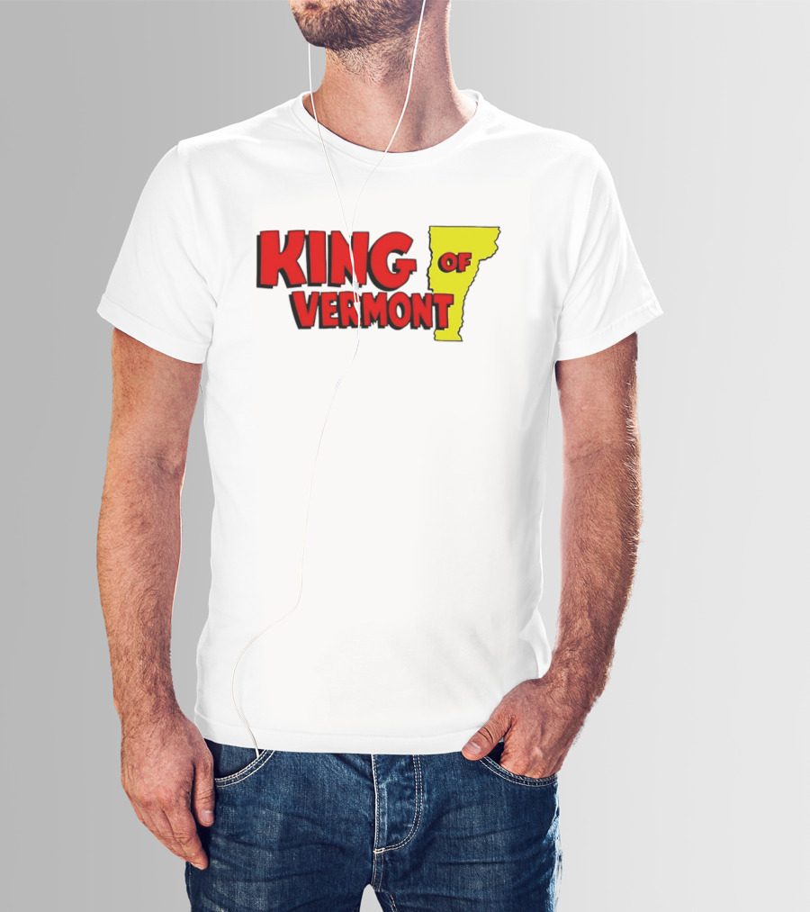 KING OF VERMONT Map T-Shirt