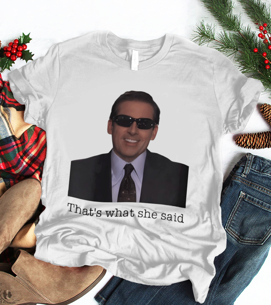 Michael Scott That's What She Said Sunglasses Suit T-Shirt