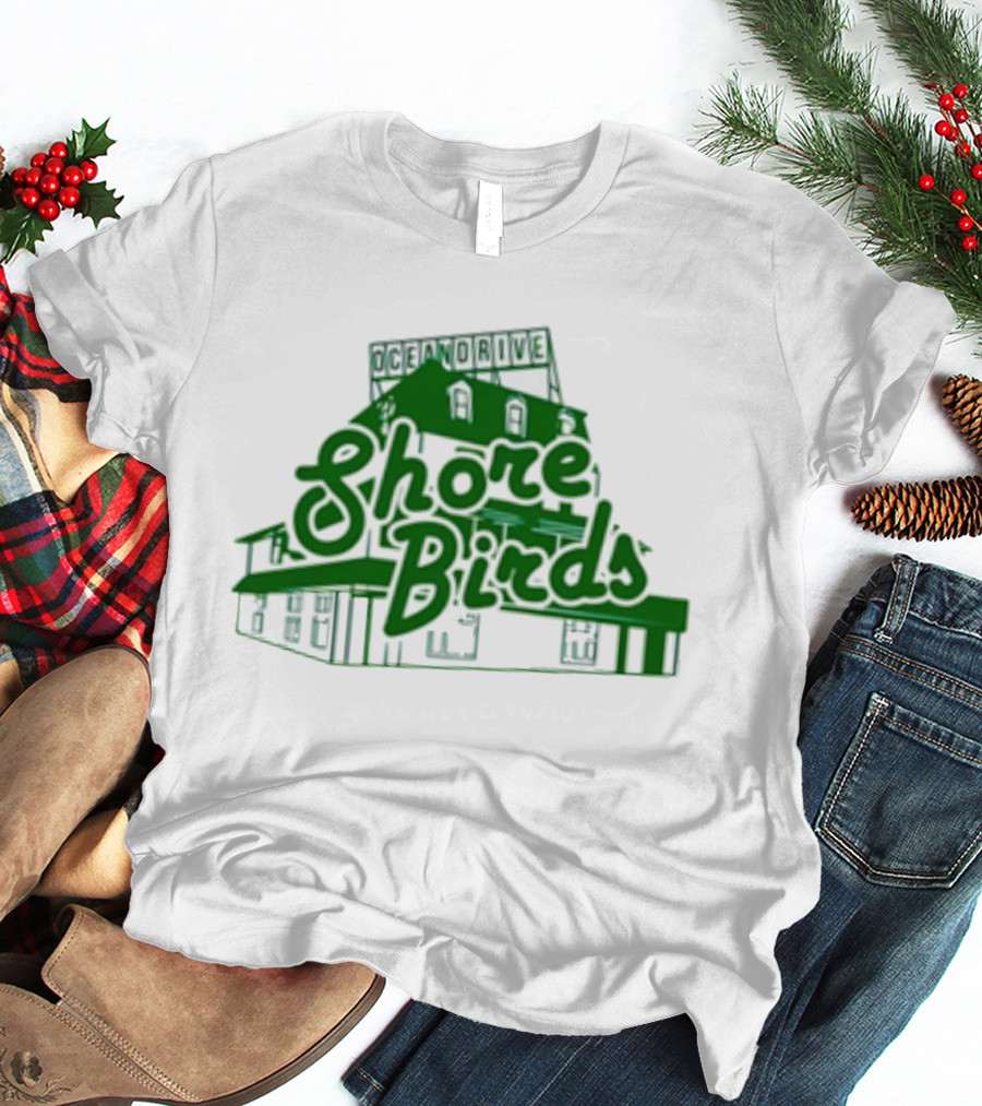 Jason Kelce Oceandrive Shore Birds Building T-Shirt