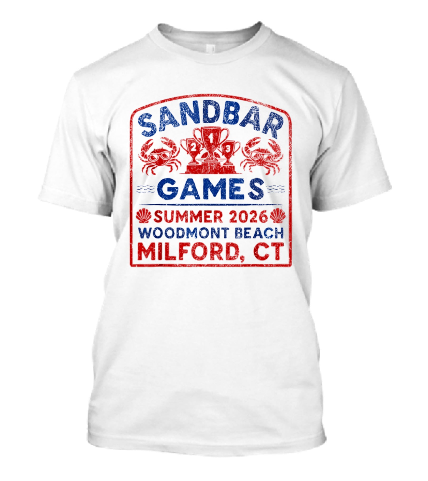 Sandbar Games Summer 2026 Woodmont Beach Milford CT Event T-Shirt