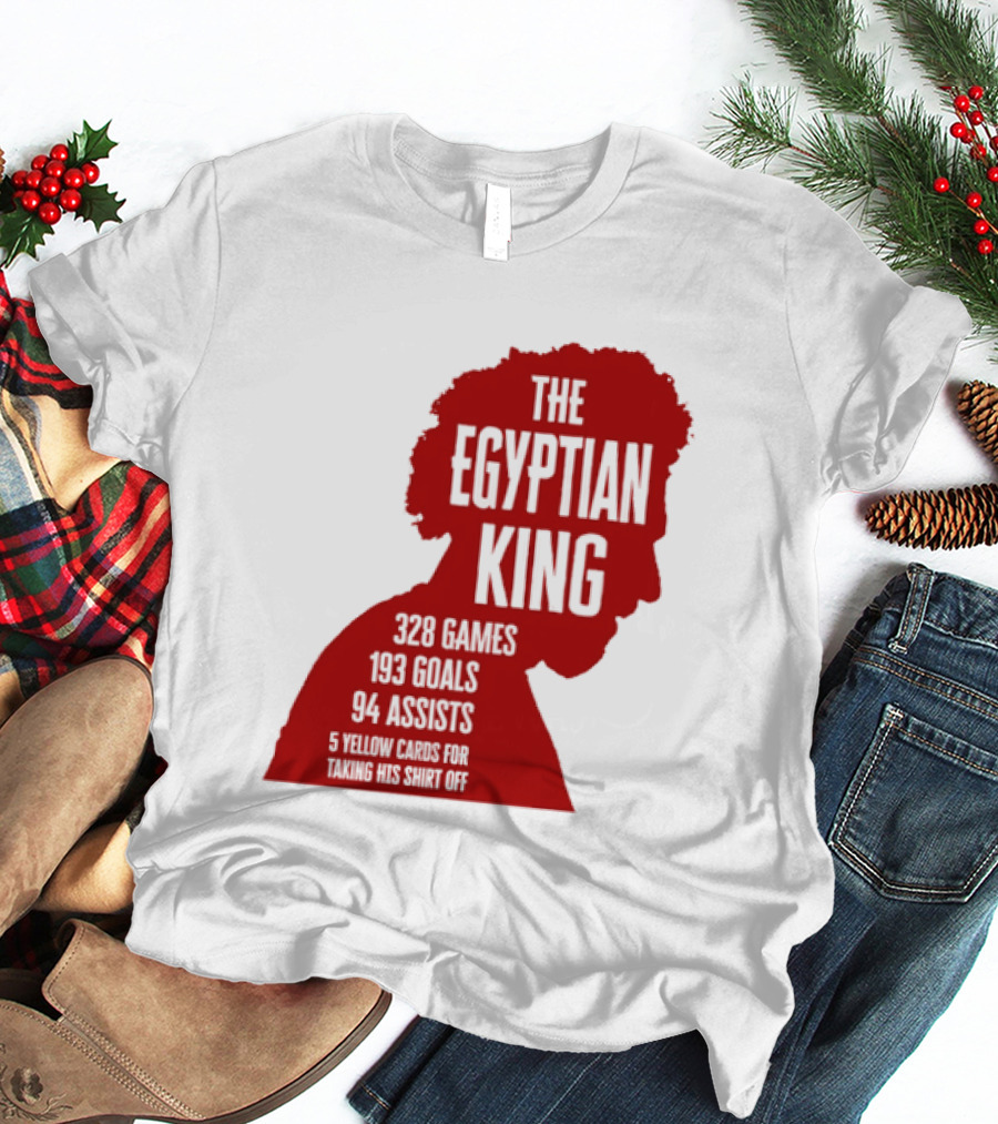 The Egyptian King Mohamed Salah 328 Games 159 Goals 94 Assists Liverpool FC Stats T-Shirt