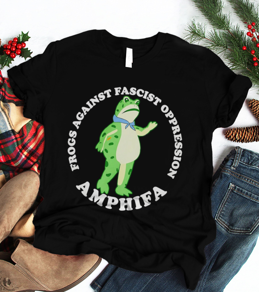 Frogs Against Fascist Oppression Amphifa Protest Movement Awareness T-Shirt