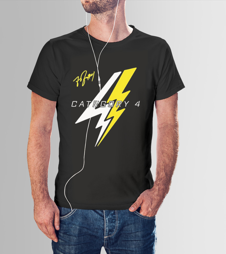 LSU Tigers Flau'jae Johnson Category 4 Lightning Bolt Signature T-Shirt