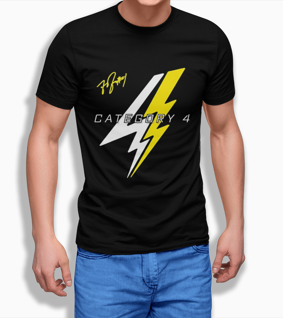 LSU Tigers Flau'jae Johnson Category 4 Lightning Bolt Signature T-Shirt