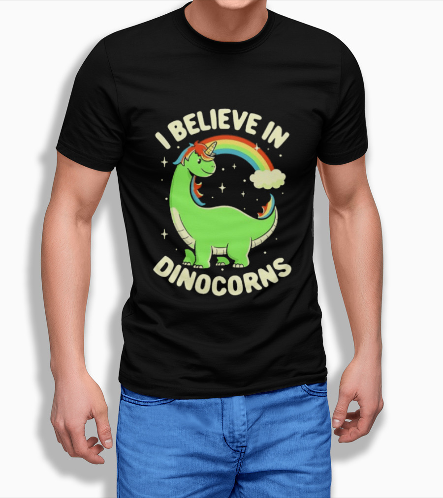 I Believe In Dinocorns Dinosaur Unicorn Rainbow Magic T-Shirt