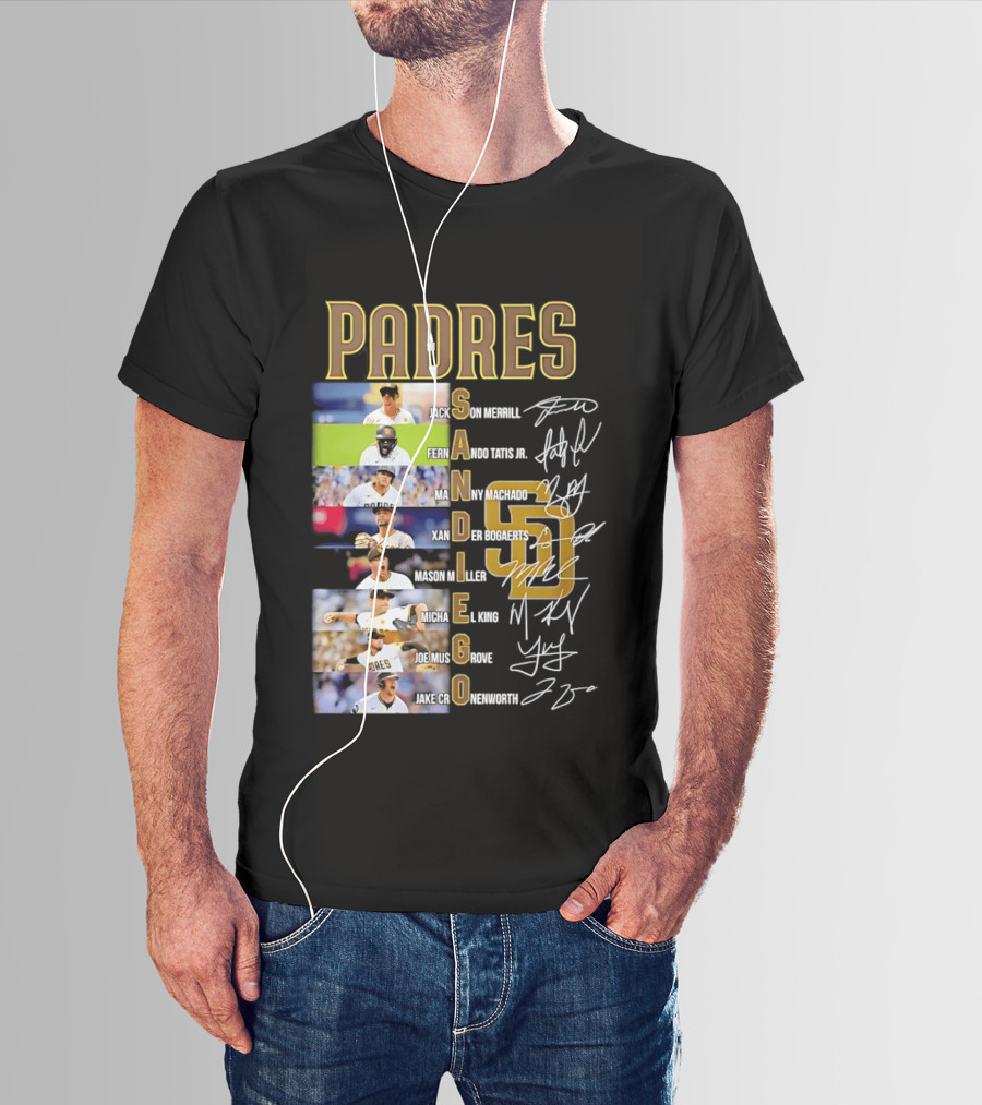 San Diego Padres Fernando Tatis Jr Manny Machado Xander Bogaerts Joe Musgrove Baseball T-Shirt