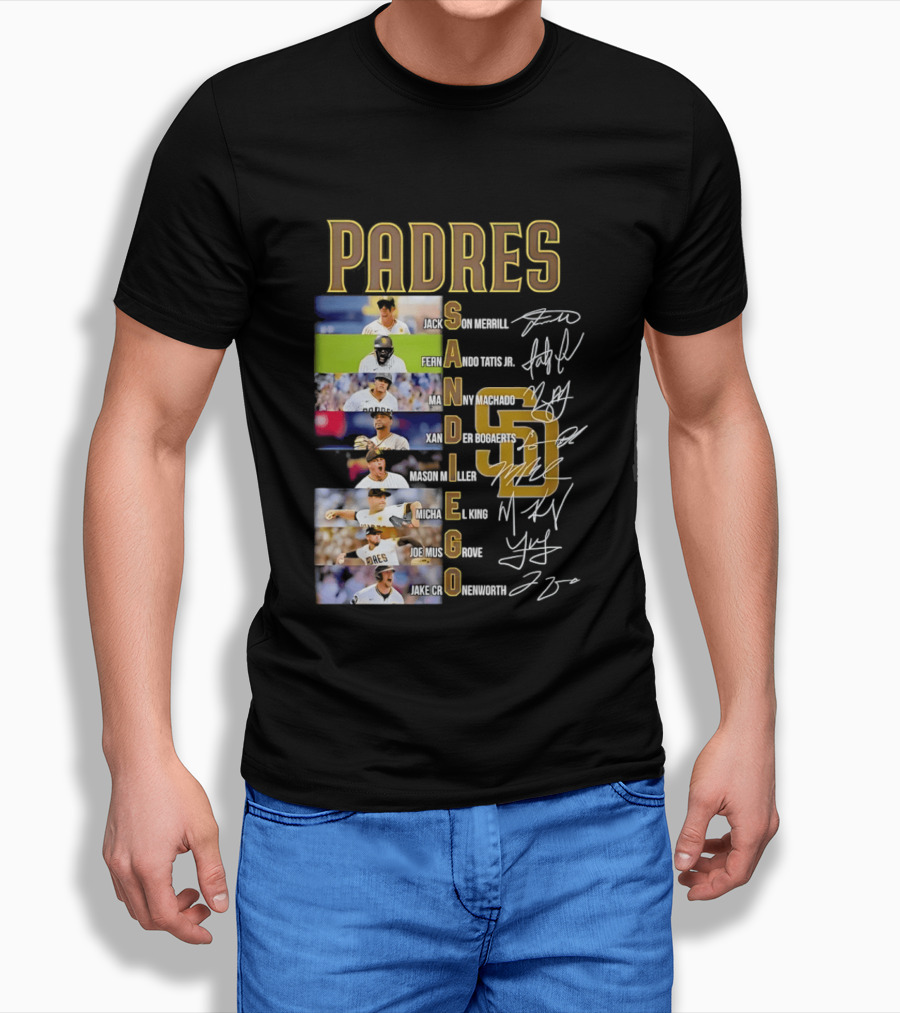 San Diego Padres Fernando Tatis Jr Manny Machado Xander Bogaerts Joe Musgrove Baseball T-Shirt