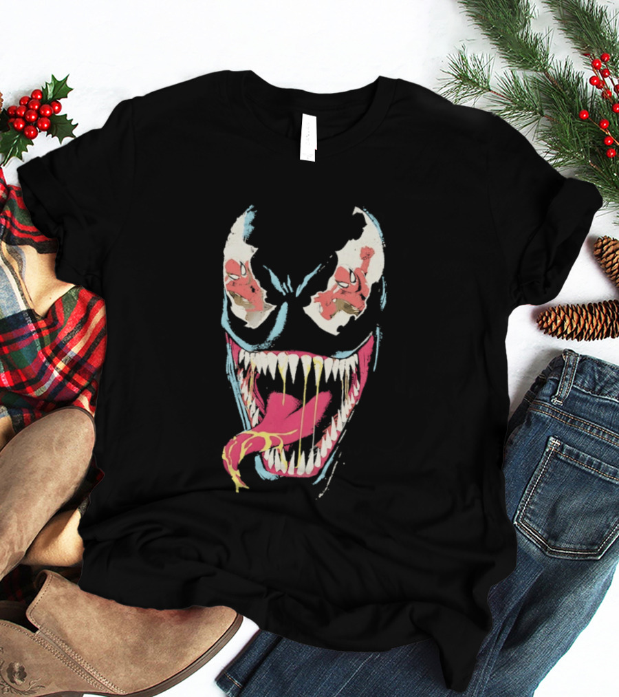 Marvel Venom Spider Man Reflection In The Eyes T-Shirt