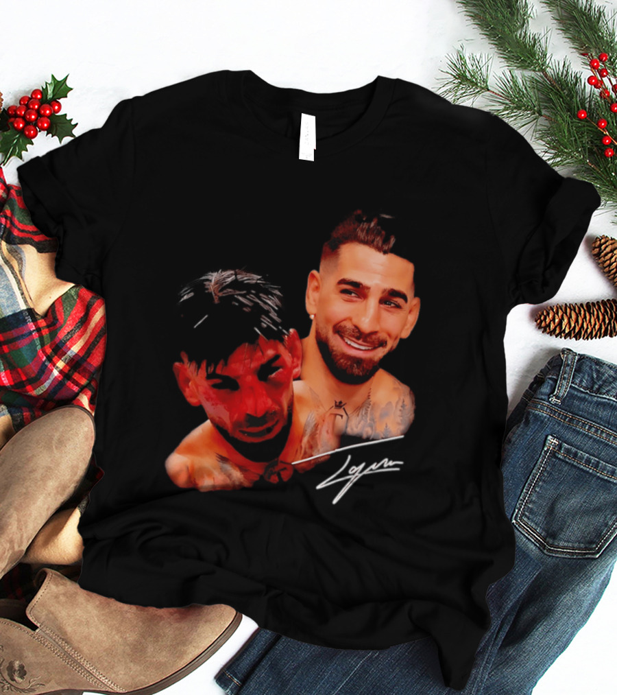 Ilia Topuria UFC Smiley Face And Bleeding Face Signature T-Shirt