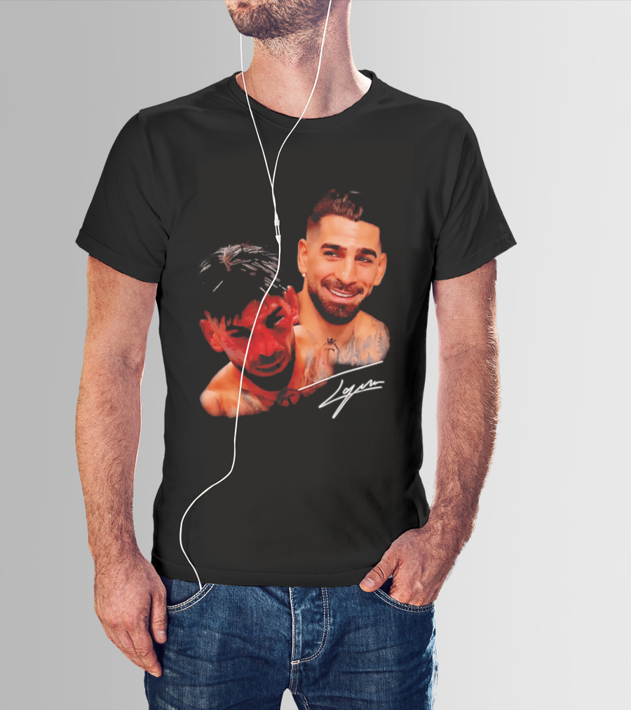 Ilia Topuria UFC Smiley Face And Bleeding Face Signature T-Shirt