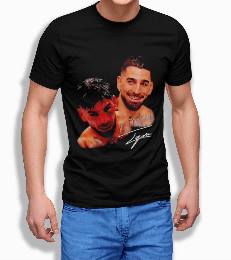 Ilia Topuria UFC Smiley Face And Bleeding Face Signature T-Shirt