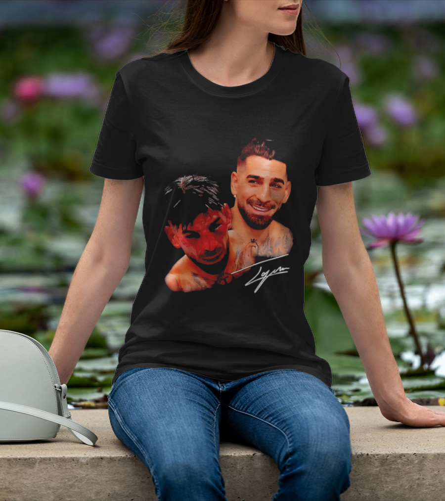 Ilia Topuria UFC Smiley Face And Bleeding Face Signature T-Shirt