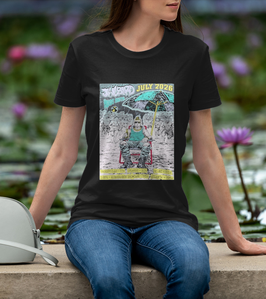 Jailbird Heads South July 2026 Tour Jacksonville Orlando Miami Tampa Atlanta T-Shirt
