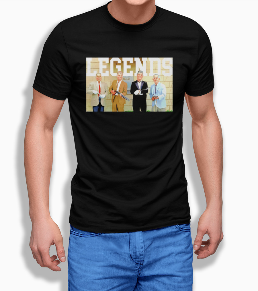 LEGENDS Ex Presidents Point Break Presidential Masks T-Shirt