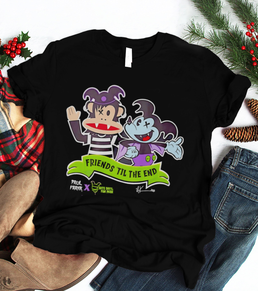 Paul Frank Bats Day Characters Friends Till The End Collaboration T-Shirt