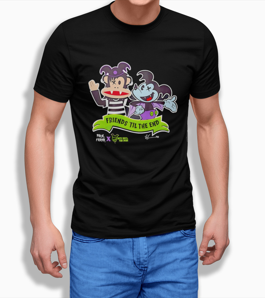 Paul Frank Bats Day Characters Friends Till The End Collaboration T-Shirt