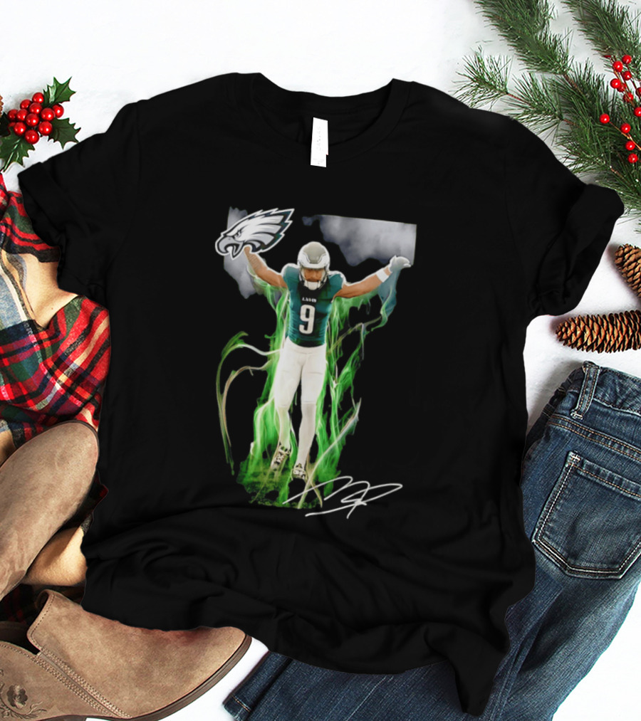 Philadelphia Eagles Makai Lemon Number 9 Rookie Legacy NFL Football Player Celebration T-Shirt