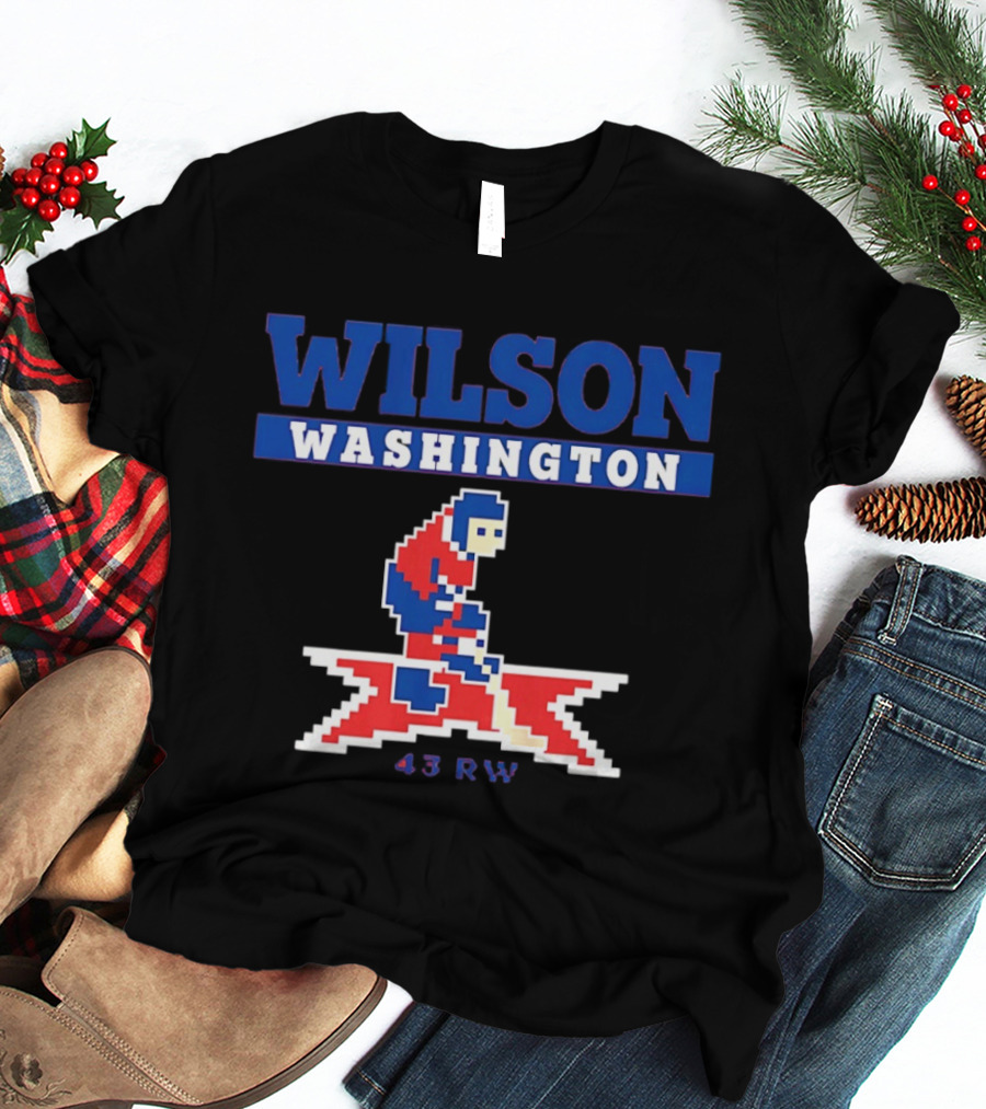 Tom Wilson Washington Capitals 43 RW NHL Pixel Art Hockey T-Shirt