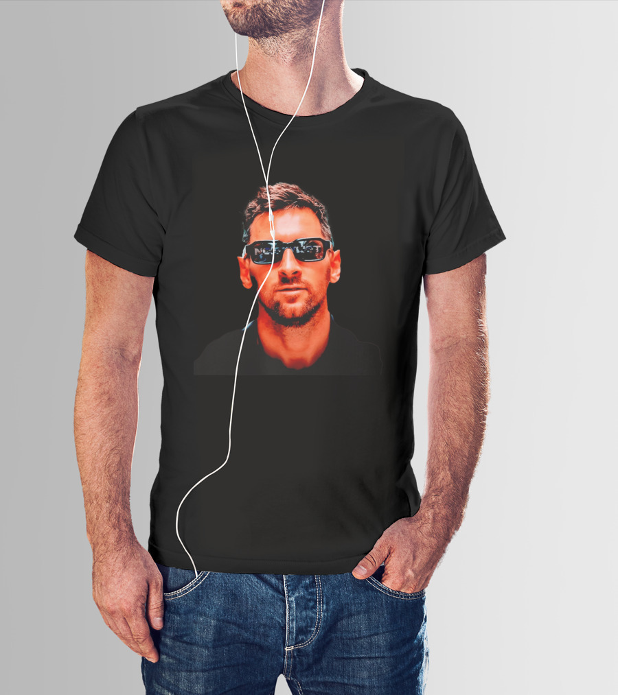Lionel Messi Inter Miami Sunglasses Cool Soccer Star Look T-Shirt