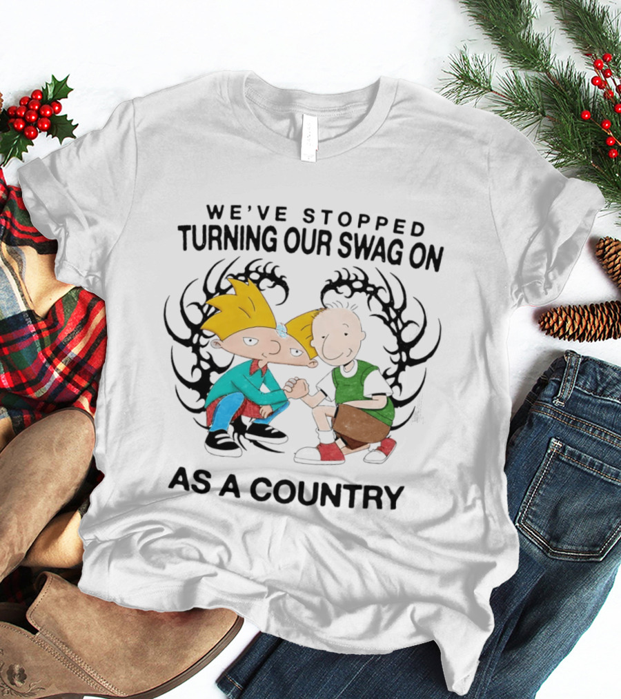 We Have Stopped Turning Our Swag On As A Country Cartoon Characters Mashup T-Shirt