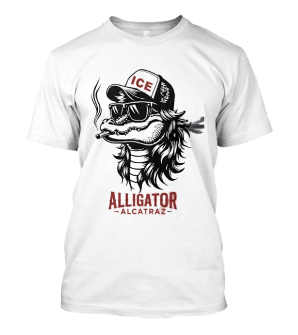 Alligator Alcatraz Ice Smoking T-Shirt