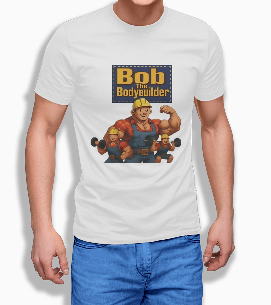 Bob The Bodybuilder Strongman Lifting Weights Movie T-Shirt