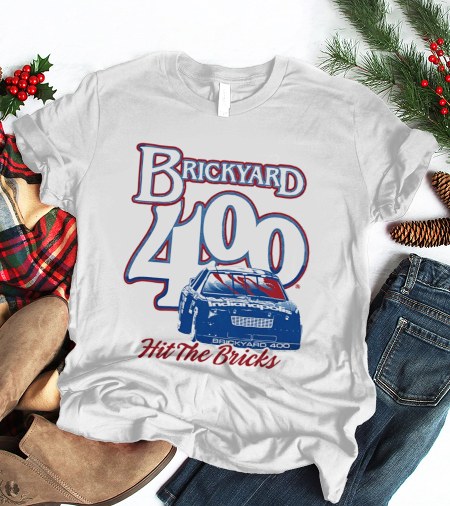 Brickyard 400 Hit The Bricks Indianapolis Motor Speedway Racing Car T-Shirt