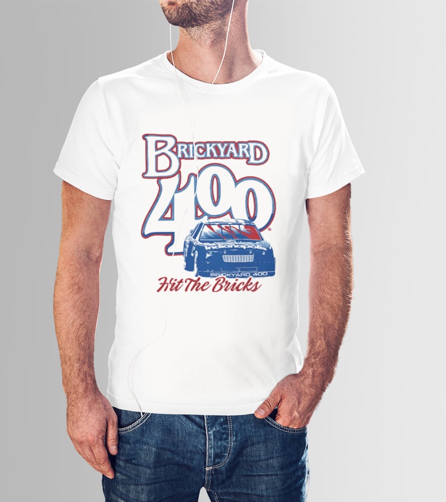 Brickyard 400 Hit The Bricks Indianapolis Motor Speedway Racing Car T-Shirt