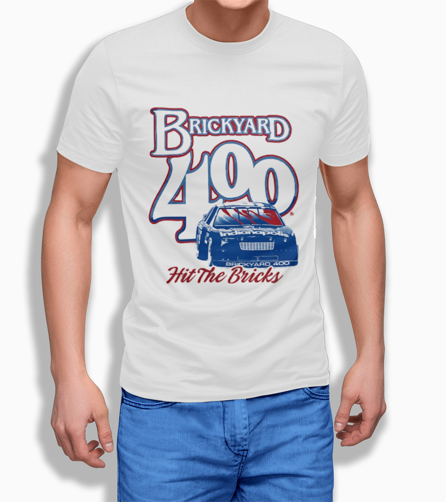 Brickyard 400 Hit The Bricks Indianapolis Motor Speedway Racing Car T-Shirt