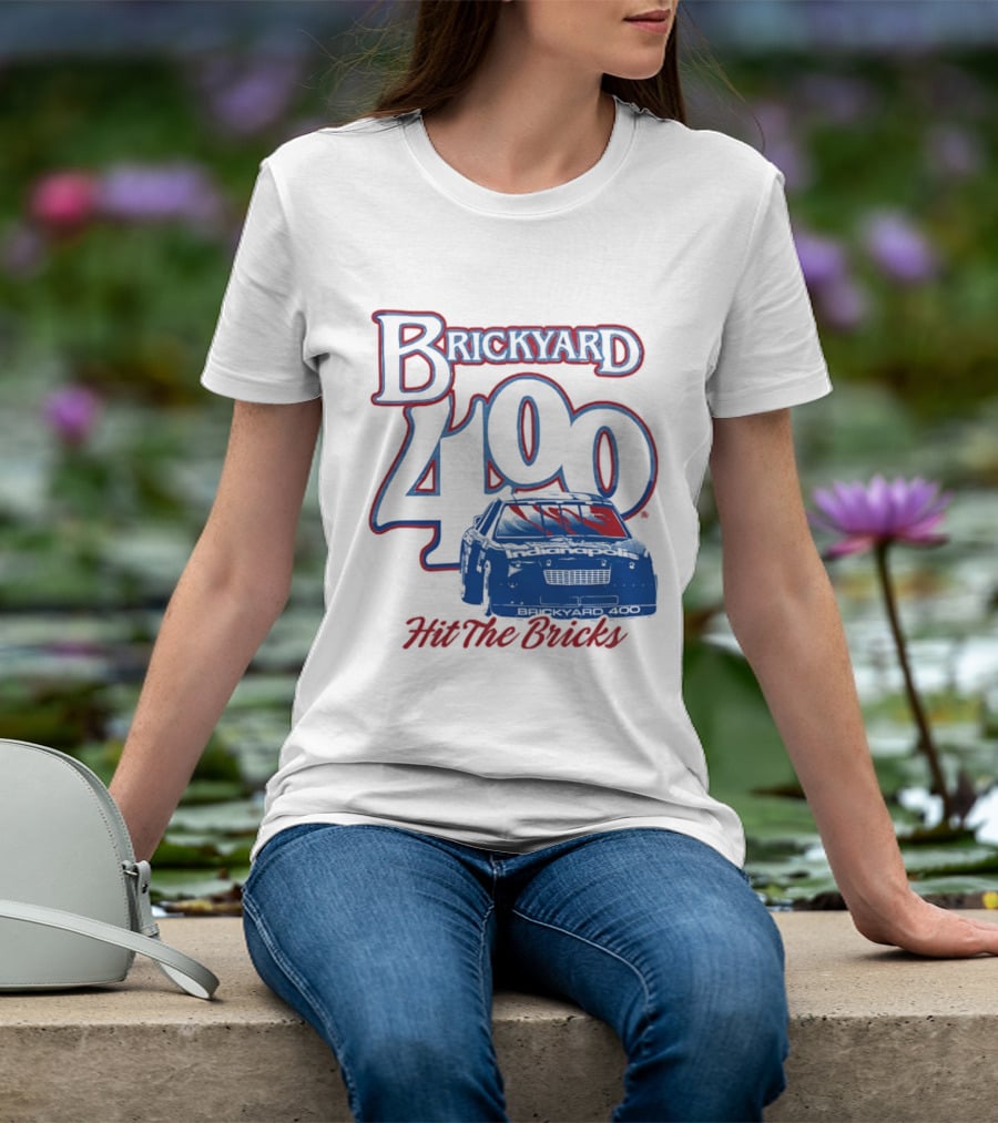 Brickyard 400 Hit The Bricks Indianapolis Motor Speedway Racing Car T-Shirt