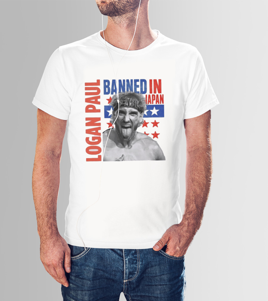 Logan Paul Banned In Japan Stars And Stripes T-Shirt