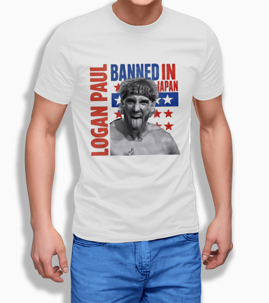 Logan Paul Banned In Japan Stars And Stripes T-Shirt