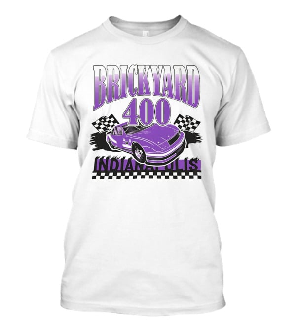 Brickyard 400 Indianapolis Purple Race Car NASCAR Event T-Shirt