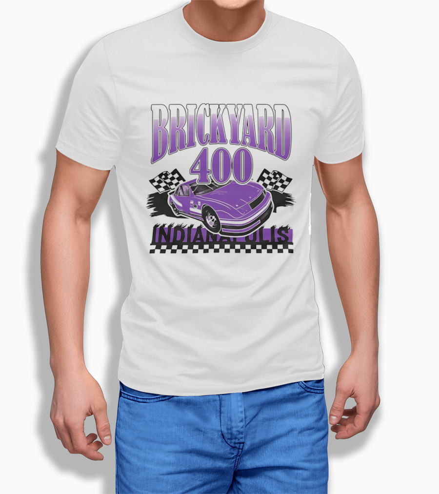 Brickyard 400 Indianapolis Purple Race Car NASCAR Event T-Shirt