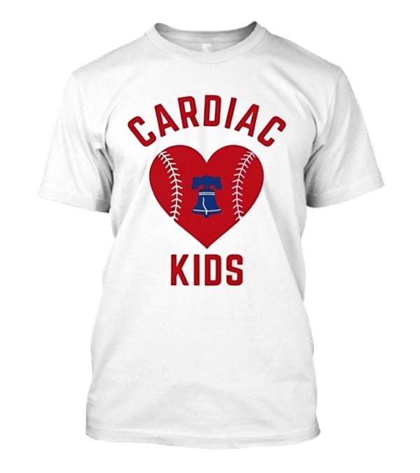 Cardiac Kids Philadelphia Phillies Heart Baseball T-Shirt
