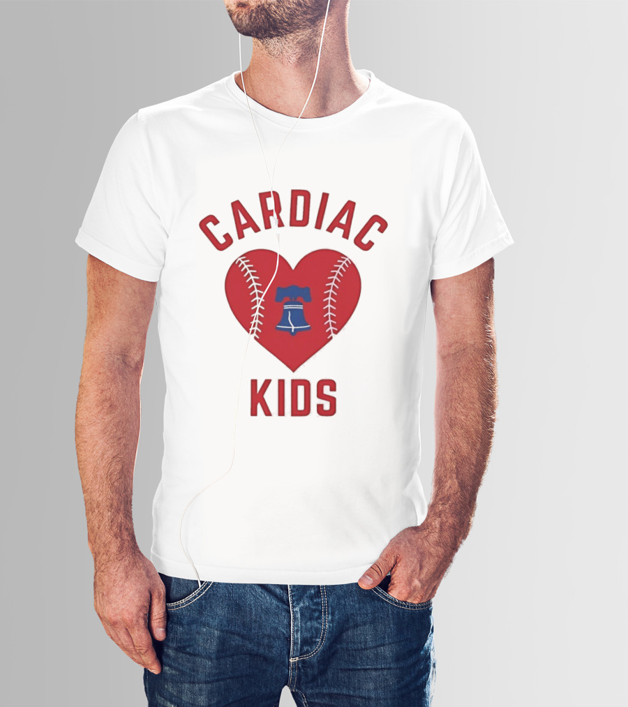 Cardiac Kids Philadelphia Phillies Heart Baseball T-Shirt