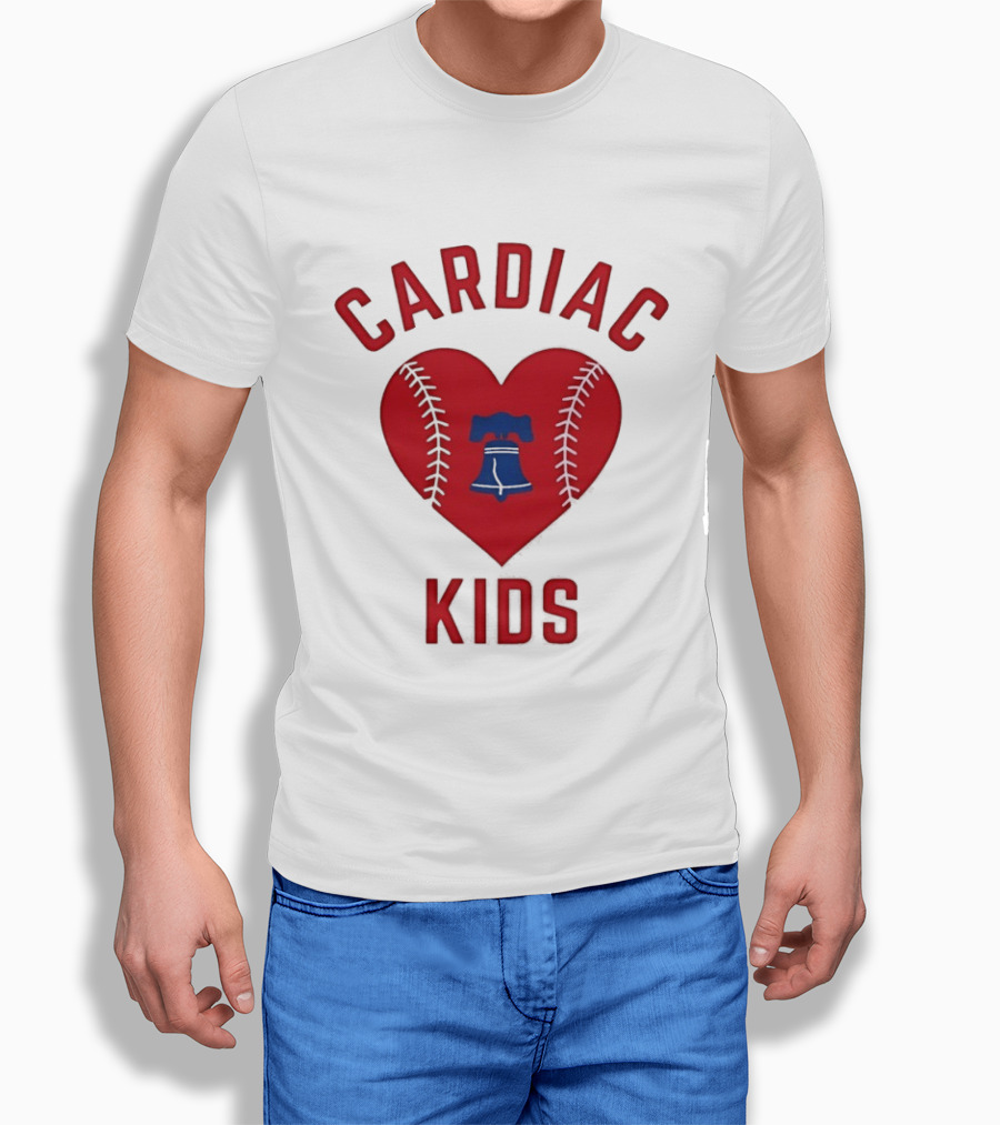 Cardiac Kids Philadelphia Phillies Heart Baseball T-Shirt