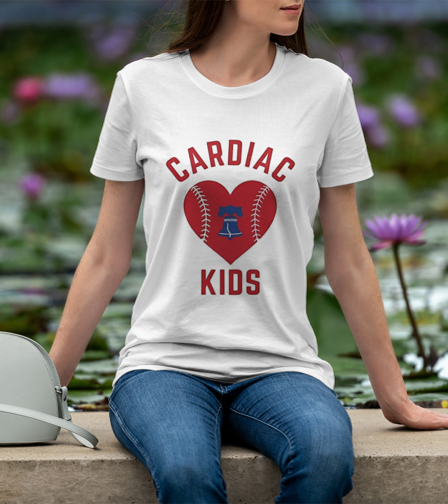 Cardiac Kids Philadelphia Phillies Heart Baseball T-Shirt