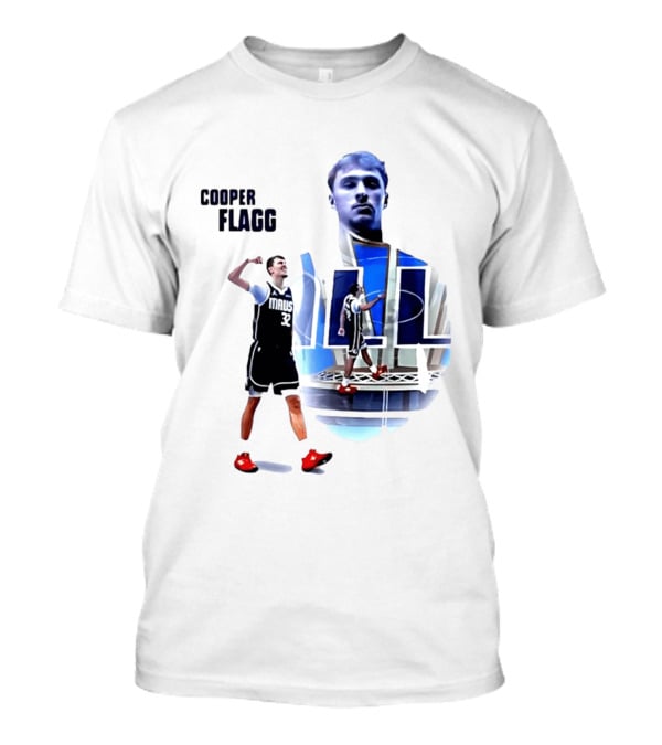 Cooper Flagg Dallas Mavericks MAUS 32 Basketball Player Art 2026 NBA Rookie Of The Year T-Shirt