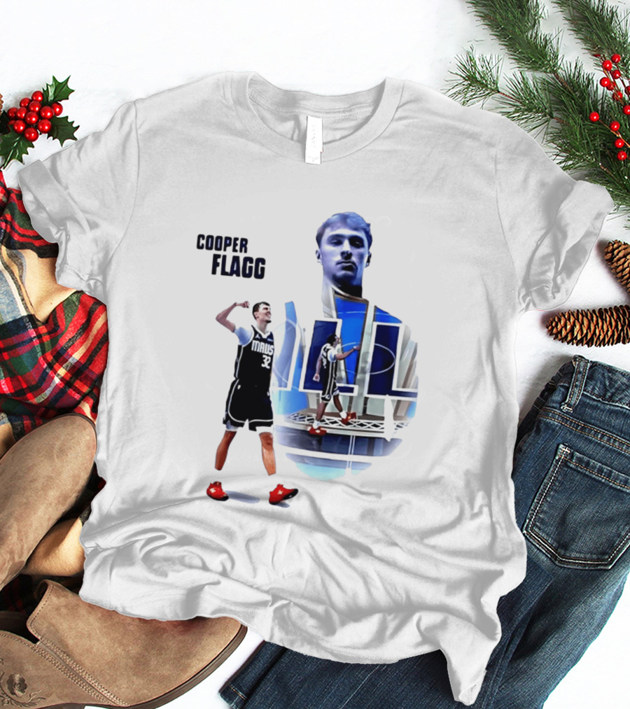 Cooper Flagg Dallas Mavericks MAUS 32 Basketball Player Art 2026 NBA Rookie Of The Year T-Shirt