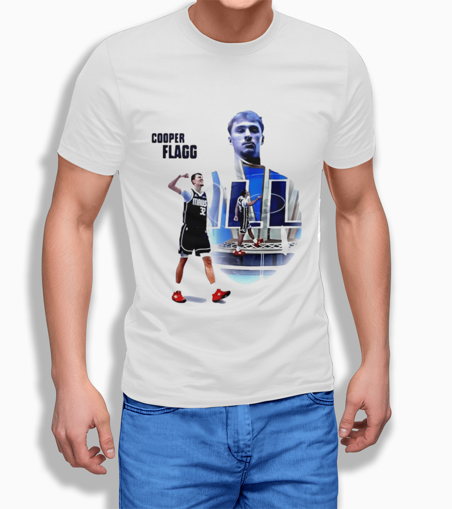 Cooper Flagg Dallas Mavericks MAUS 32 Basketball Player Art 2026 NBA Rookie Of The Year T-Shirt