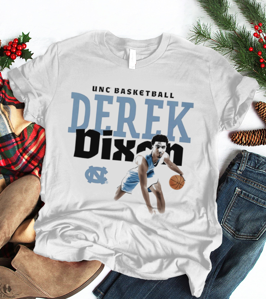 UNC Basketball Derek Dixon Player Pose Star T-Shirt