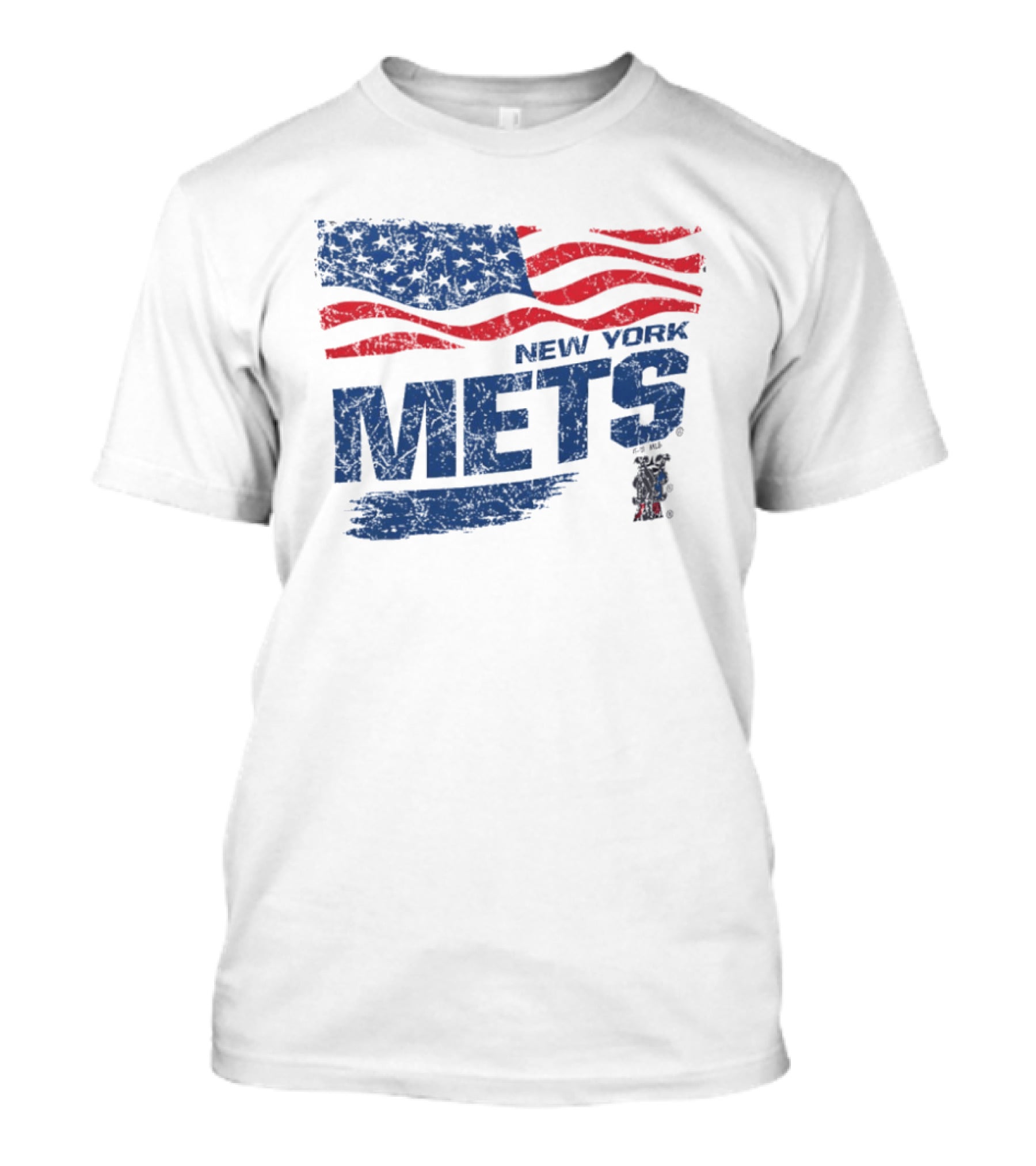 New York Mets 4th Of July American Flag Stars And Stripes 250th Anniversary T-Shirt