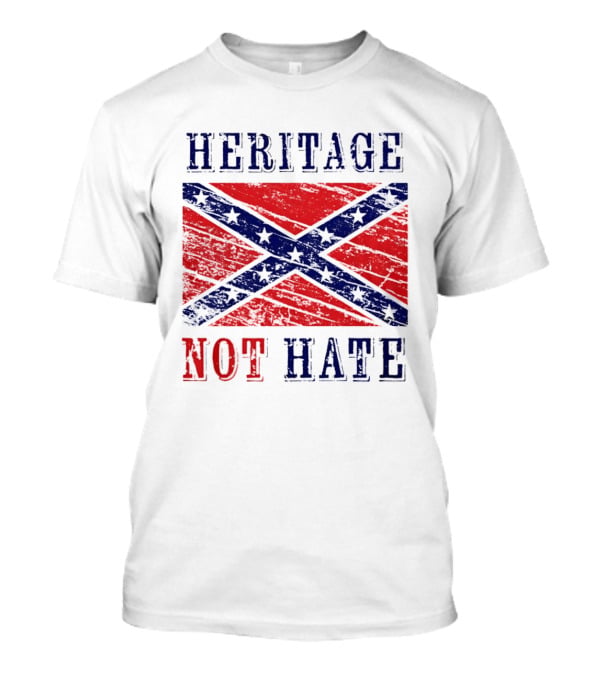 Heritage Not Hate Confederate Flag Southern T-Shirt