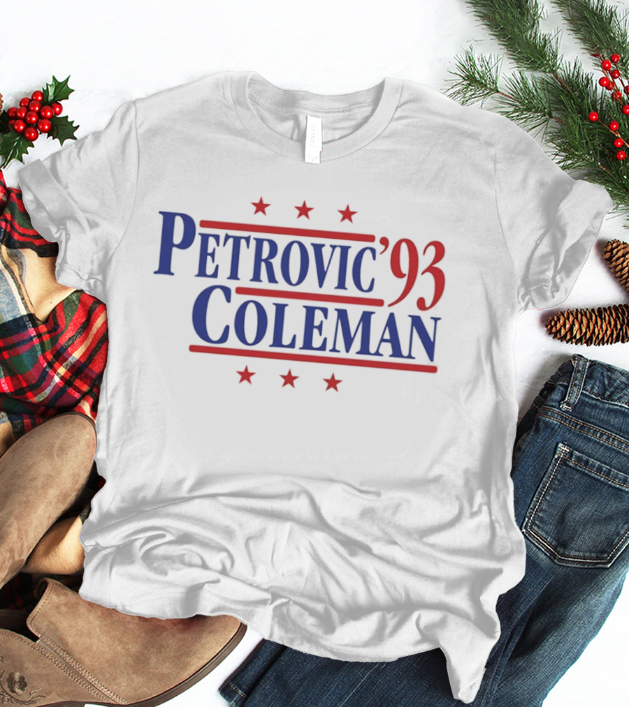 Petrović Coleman '93 Stars New Jersey Nets T-Shirt