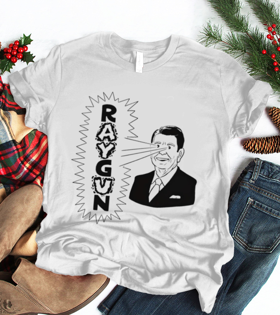 Raygun Ronald Reagan Laser Eyes T-Shirt